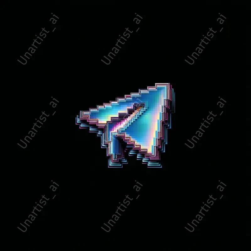 Pixel Iridescent Social Logos