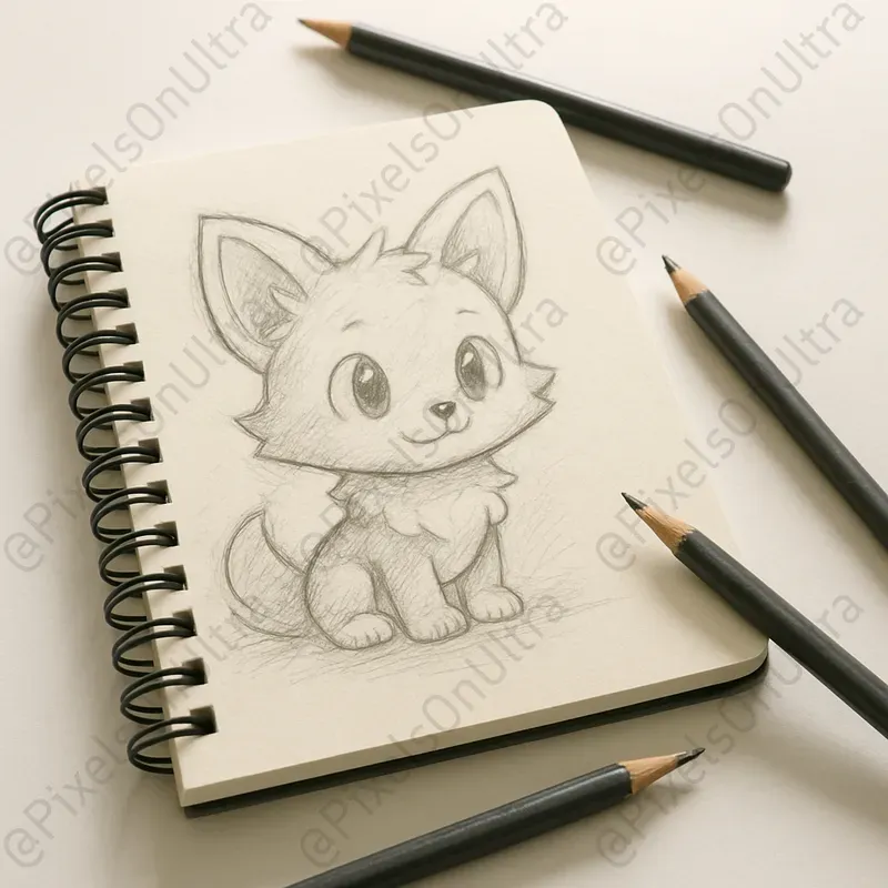 Sketchbook Character Concept Drawings