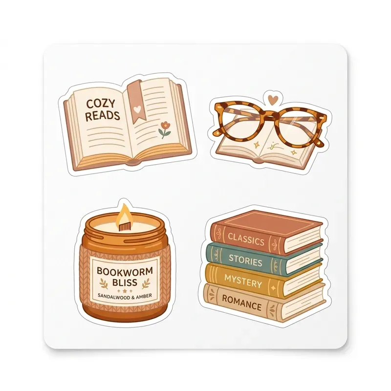 Cozy Aesthetic Daily Life Sticker Sheets