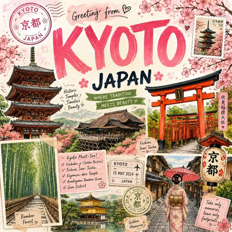 Whimsical Travel Sketch Poster Pack Art
