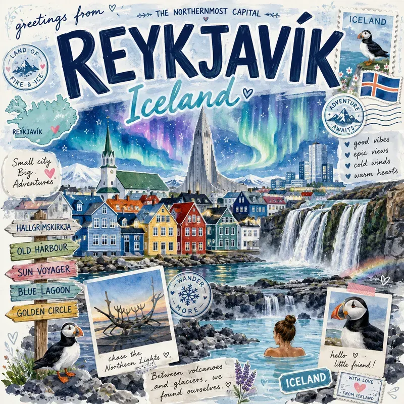 Whimsical Travel Sketch Poster Pack Art