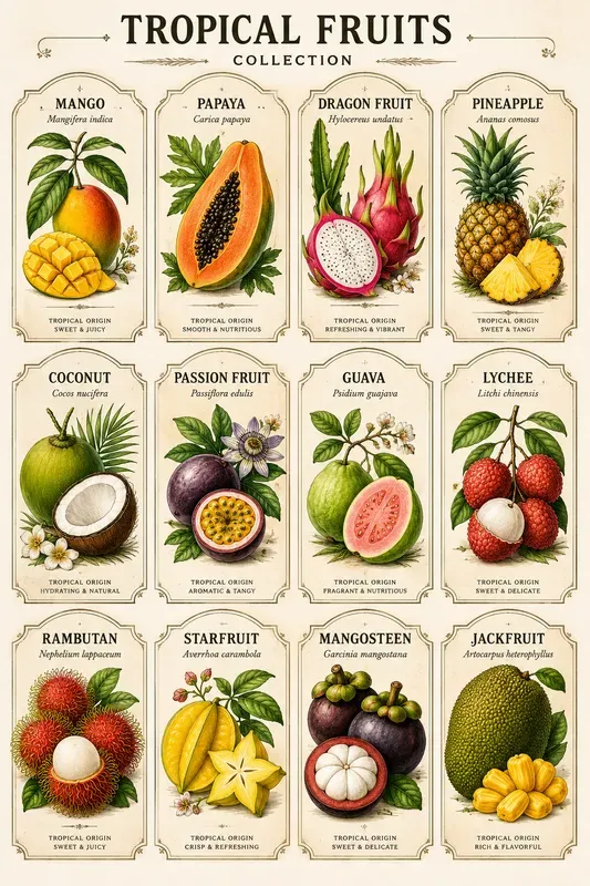 Vintage Botanical Label Collections