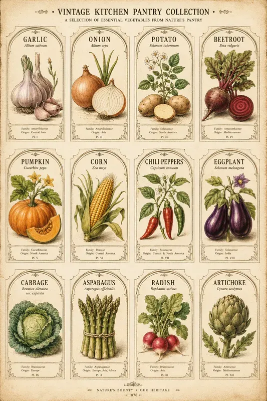 Vintage Botanical Label Collections