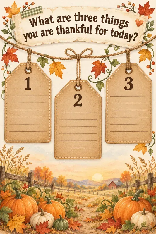 Kids Thanksgiving Gratitude Pages