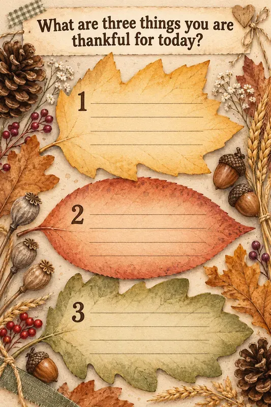 Kids Thanksgiving Gratitude Pages