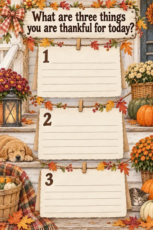 Kids Thanksgiving Gratitude Pages