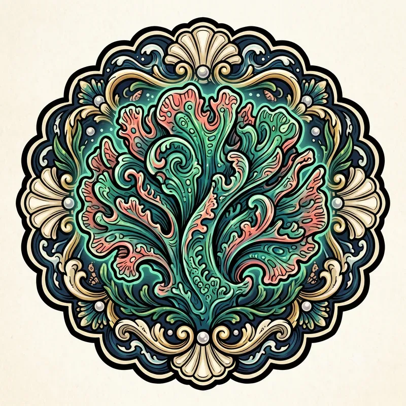 Luminous Coral Emblems