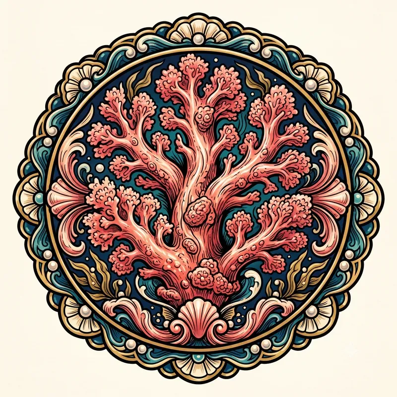 Luminous Coral Emblems