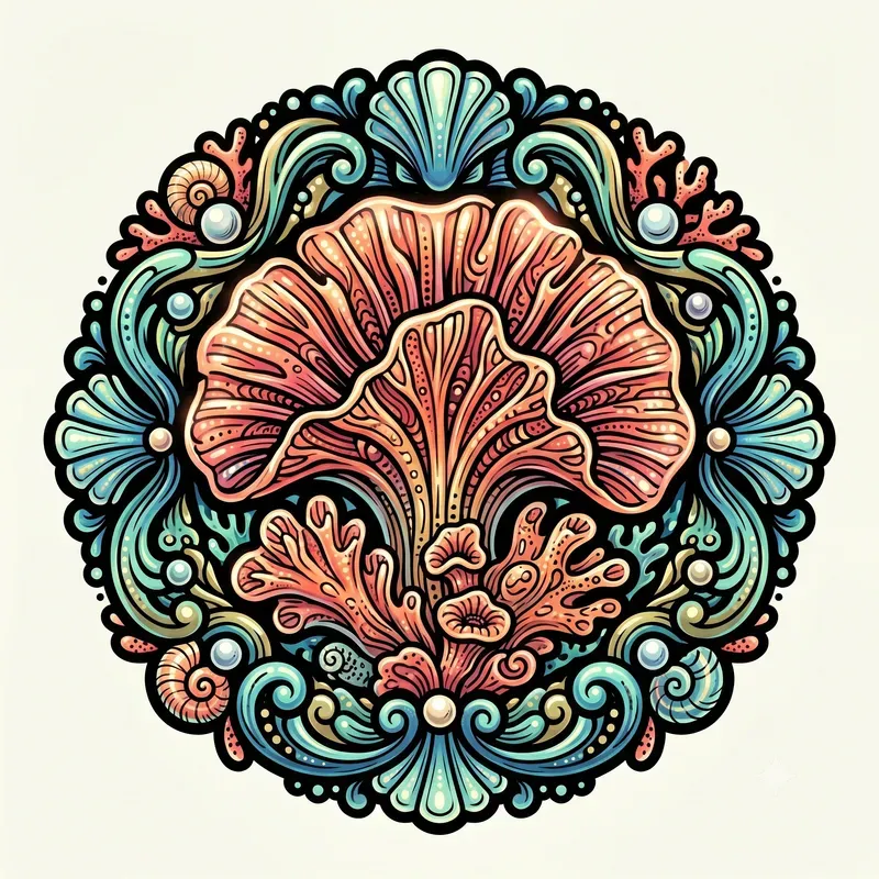 Luminous Coral Emblems