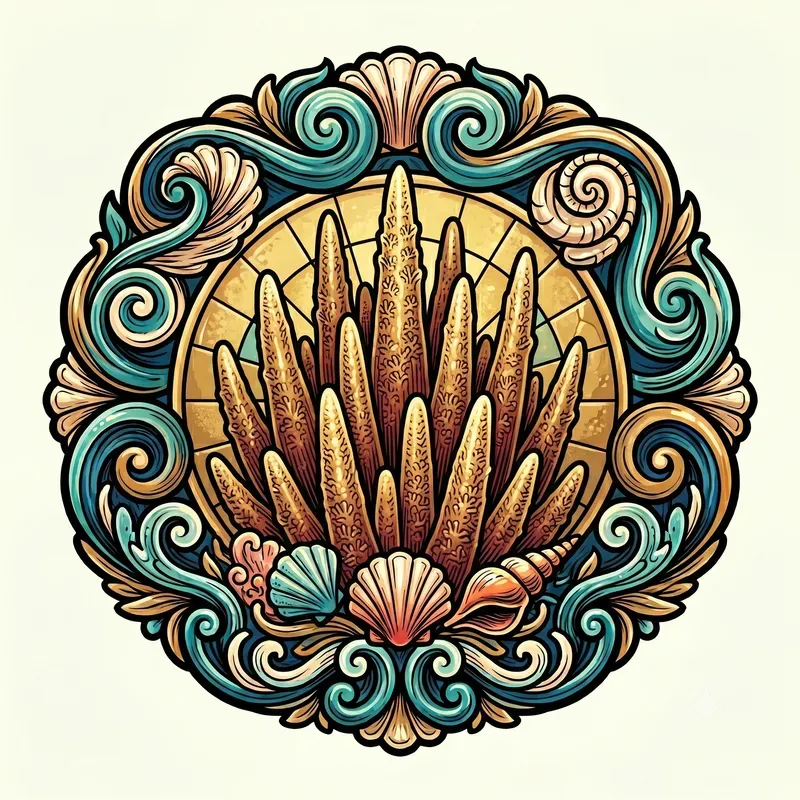 Luminous Coral Emblems