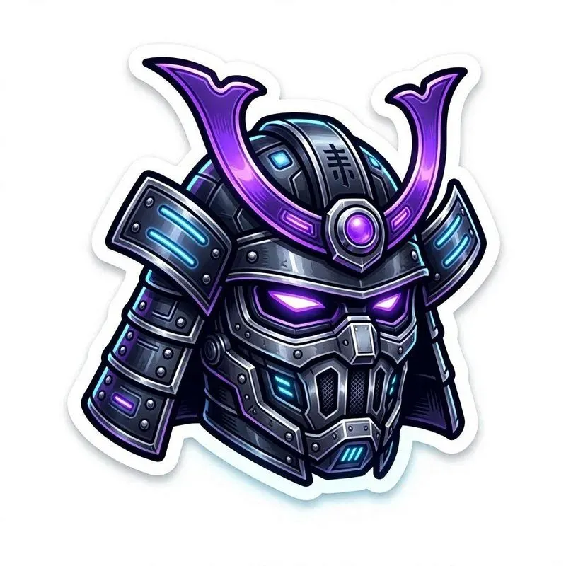 Retro Cyberpunk Vector Stickers