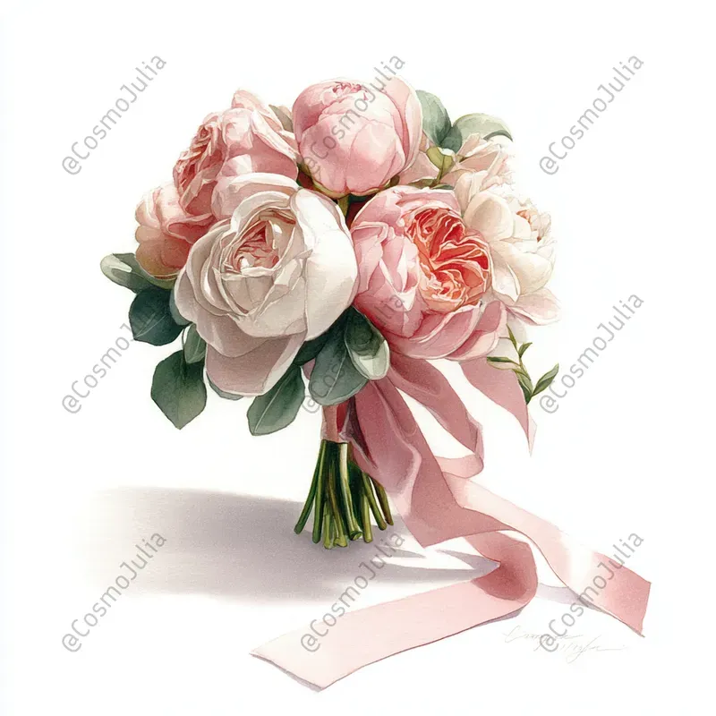 Realistic Watercolor Wedding Clipart
