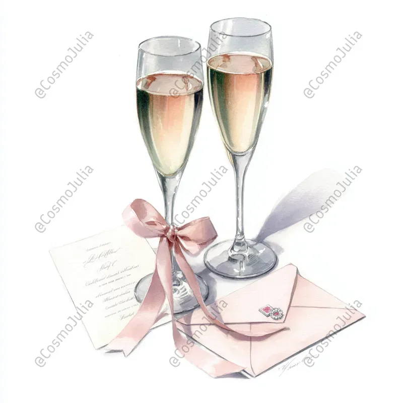 Realistic Watercolor Wedding Clipart