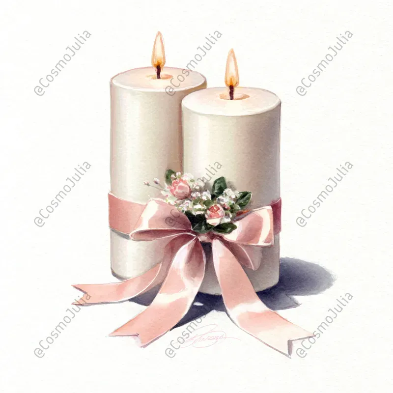 Realistic Watercolor Wedding Clipart