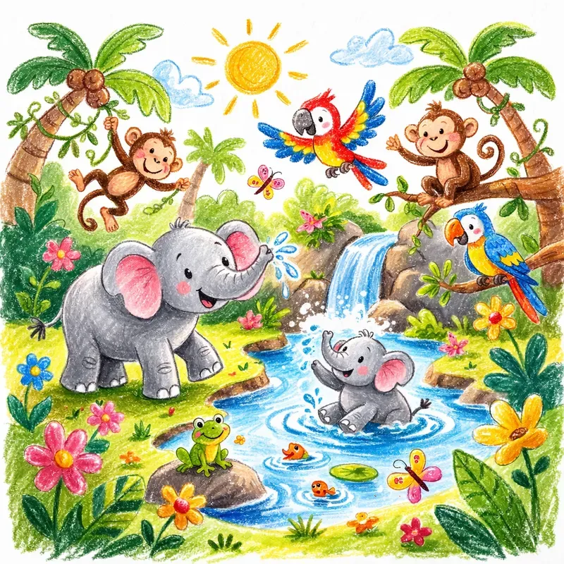 Crayon Kids Landscapes