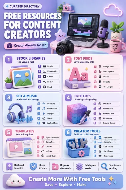 Curated Resource Directory Infographics