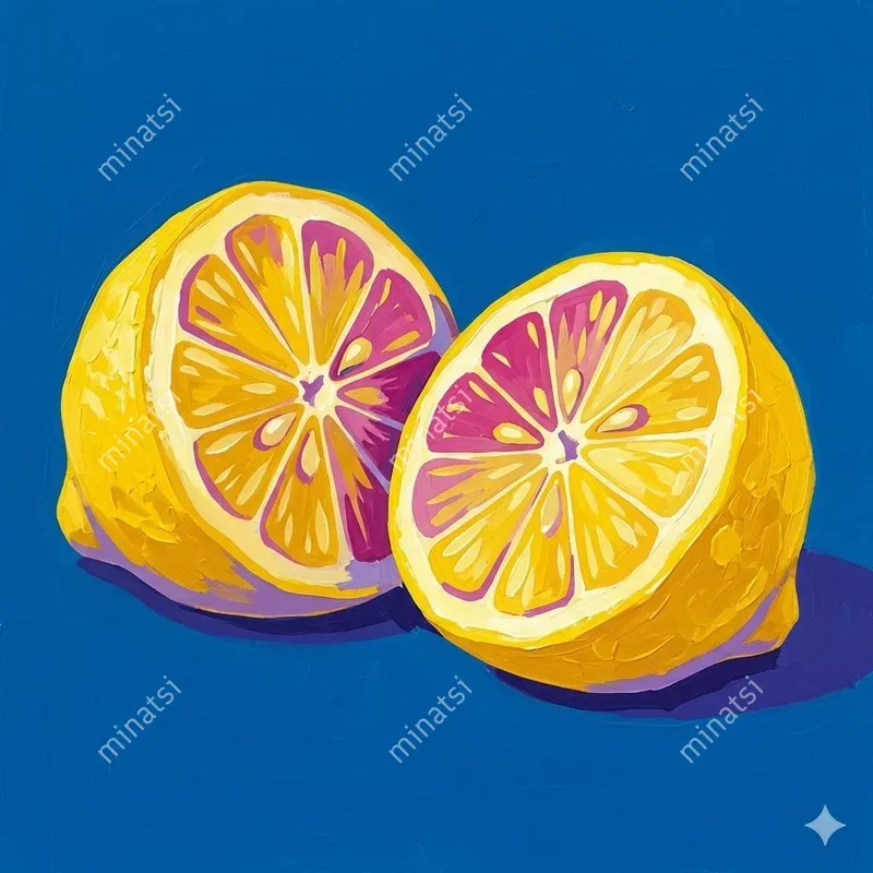 Bold Pop Art Gouache Fruit Botanicals