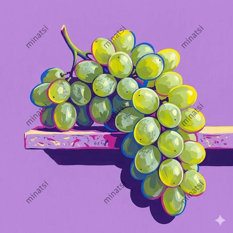 Bold Pop Art Gouache Fruit Botanicals