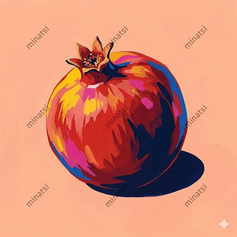 Bold Pop Art Gouache Fruit Botanicals