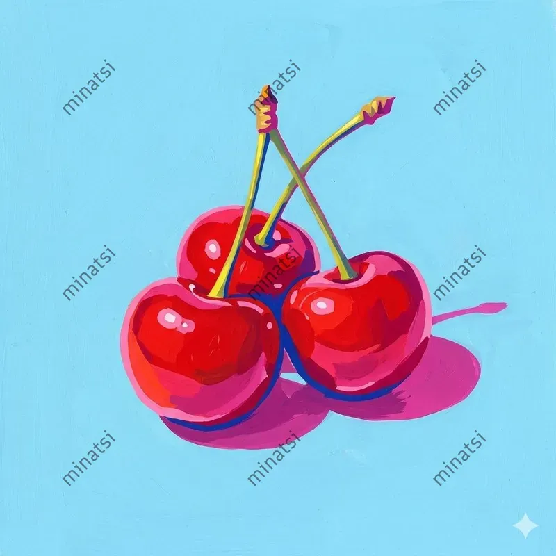 Bold Pop Art Gouache Fruit Botanicals