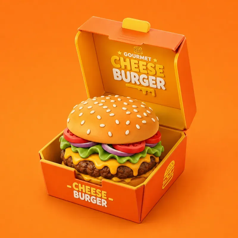 3D Food Delivery App Visual Assets