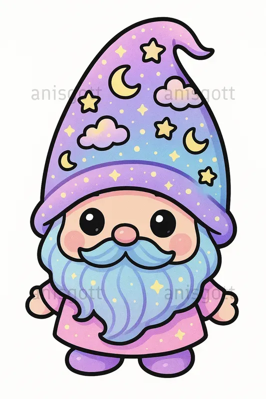 Cute Pastel Cosmic Chibi Stickers