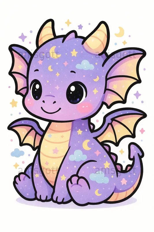 Cute Pastel Cosmic Chibi Stickers