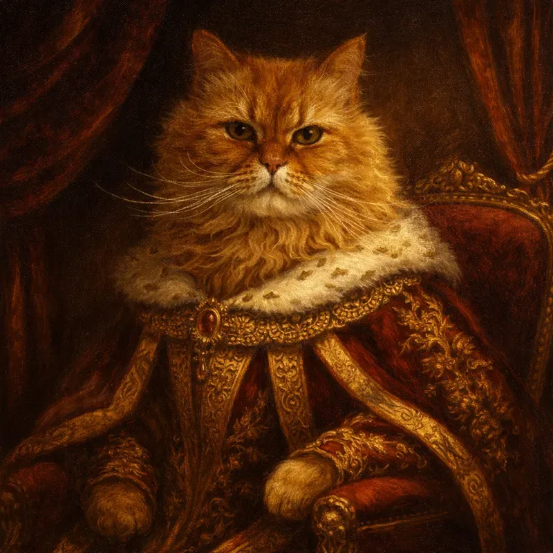 Royal Pet Portraits From Your Photos