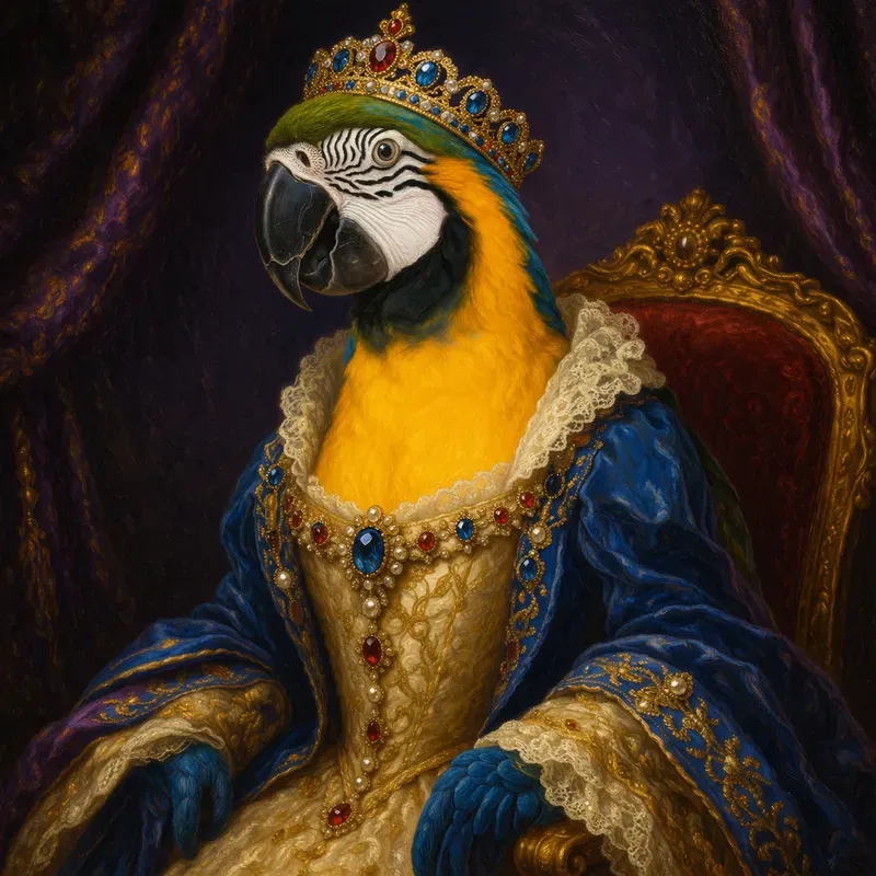 Royal Pet Portraits From Your Photos