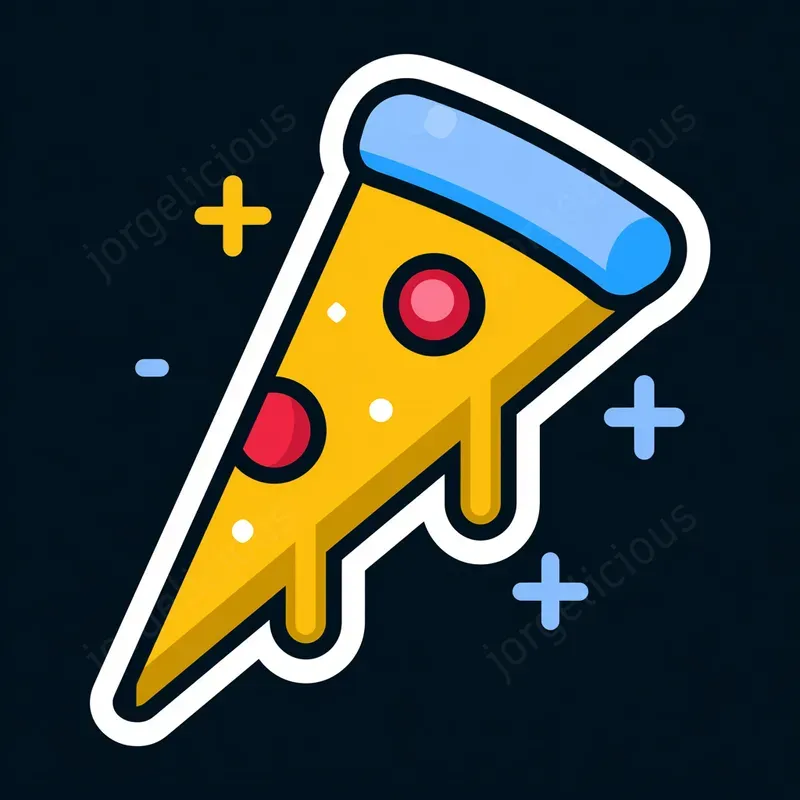 Flat Vector Sticker Icons