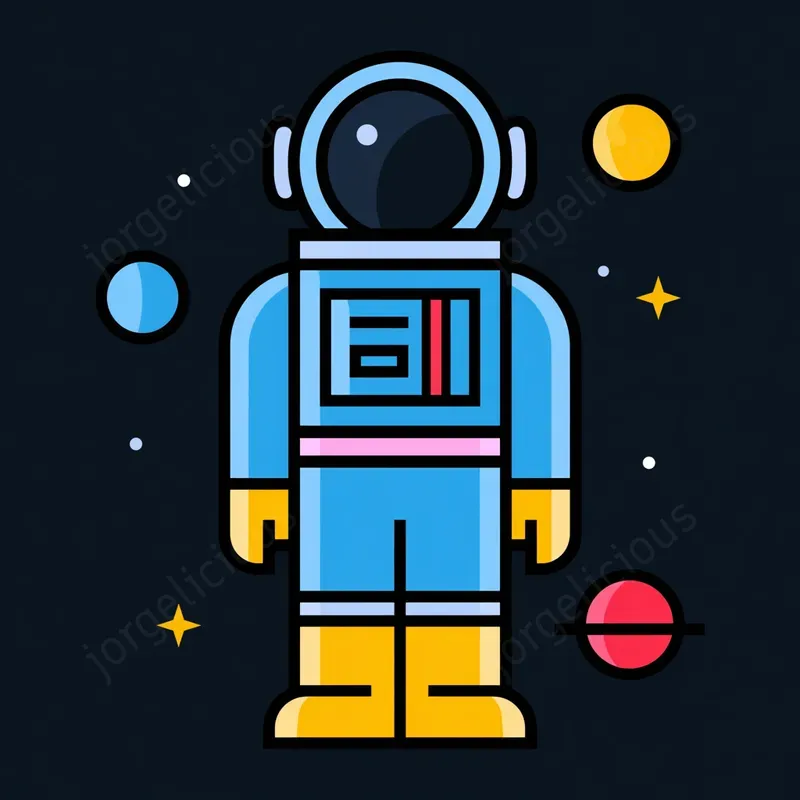 Flat Vector Sticker Icons