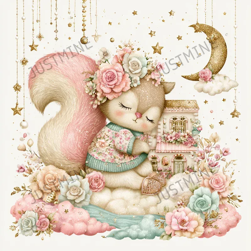 Relaxing Spring Nursery Clipart
