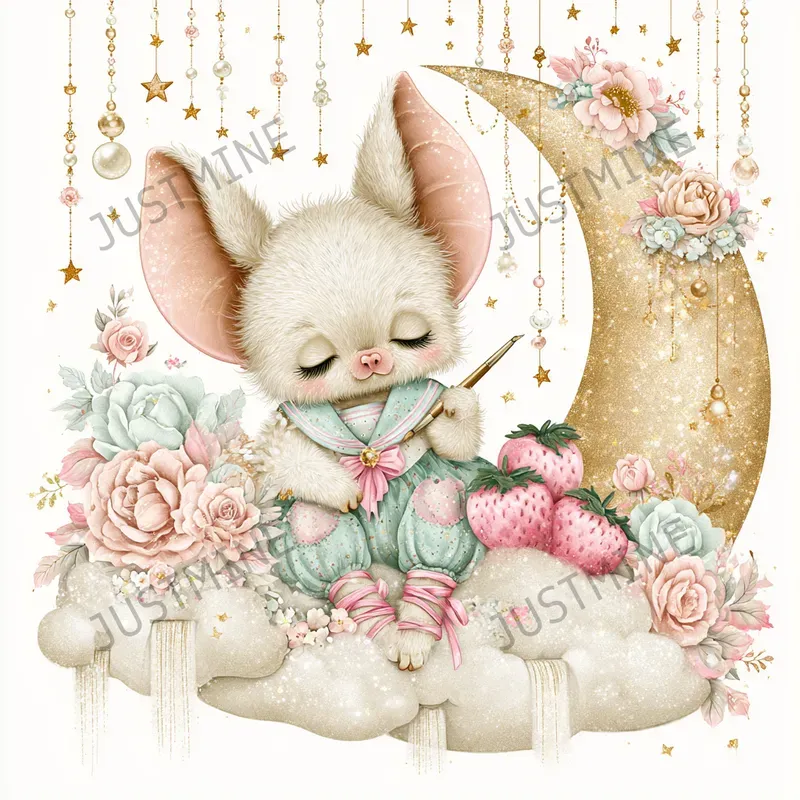 Relaxing Spring Nursery Clipart