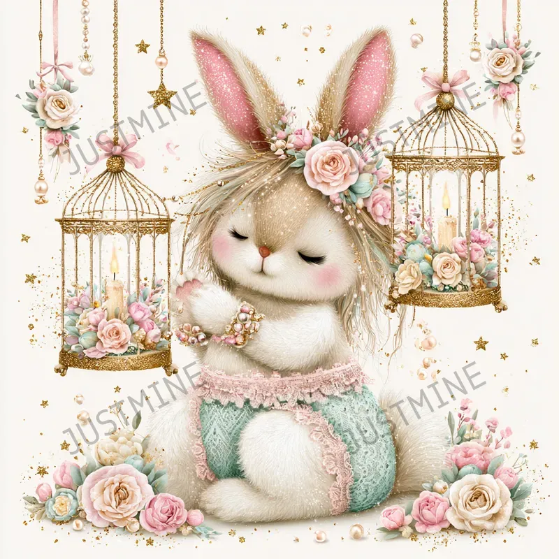 Relaxing Spring Nursery Clipart