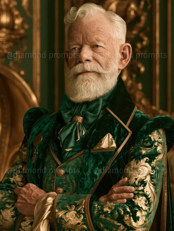 Emerald Gold Luxury Portraits