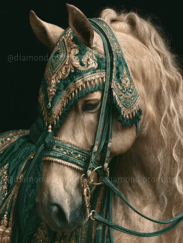 Emerald Gold Luxury Portraits