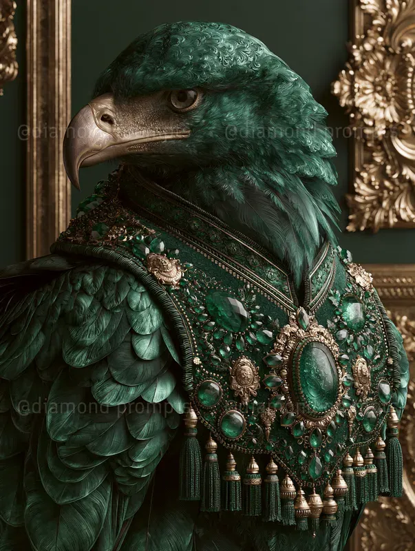 Emerald Gold Luxury Portraits