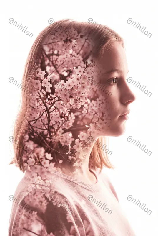 Double Exposure Profile Portraits