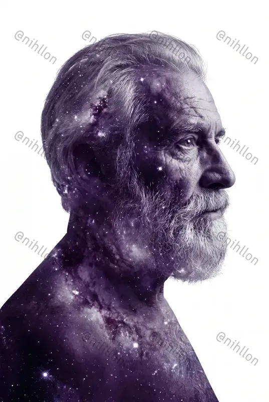Double Exposure Profile Portraits