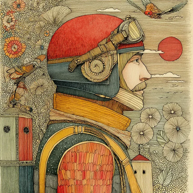 Whimsical Medieval Folk Art Style