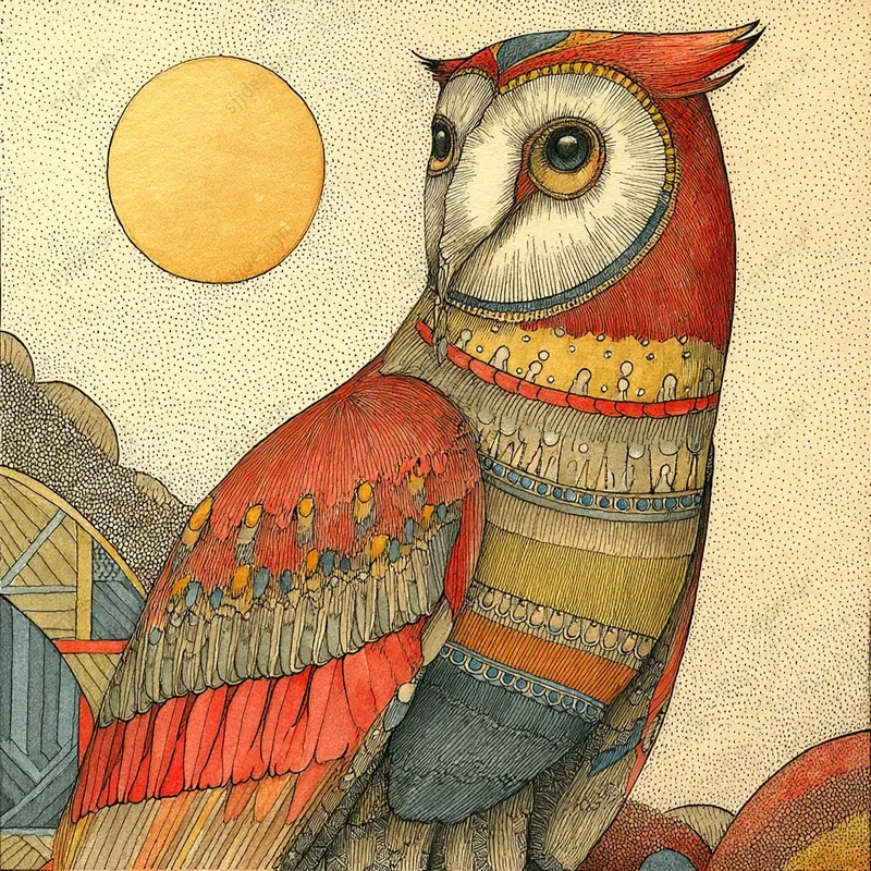 Whimsical Medieval Folk Art Style