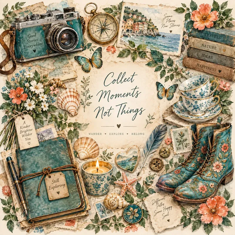 Whimsical Watercolor Storyboard Collages