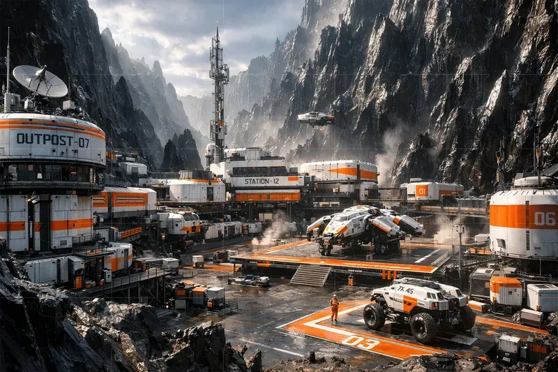 Cinematic Scifi Art Illustrations