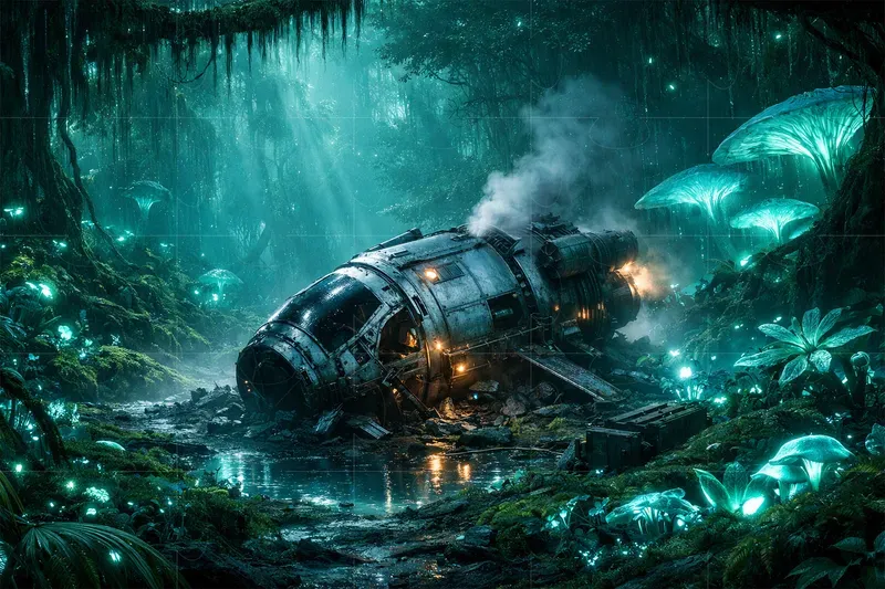 Cinematic Scifi Art Illustrations