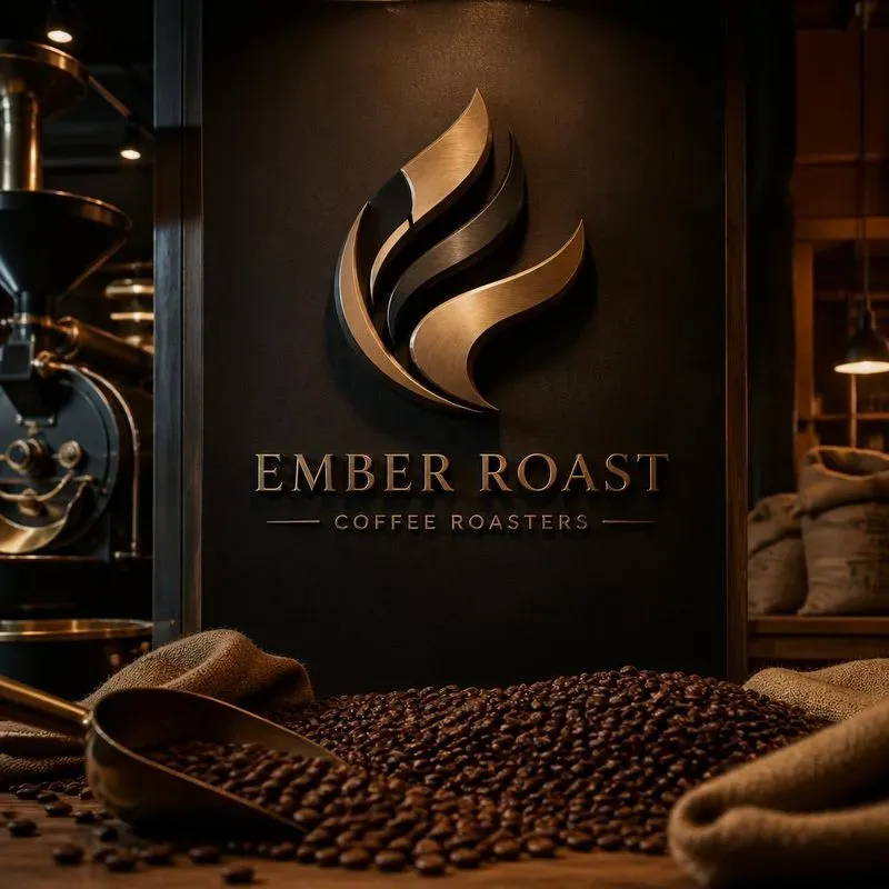 3D Coffee Roastery Logo Generator
