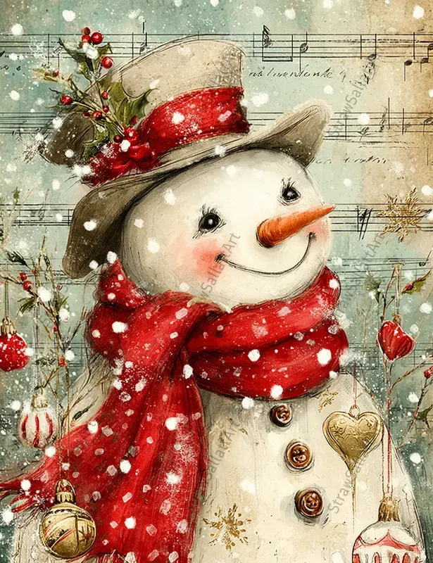 Vintage Christmas Junk Journal Ephemera