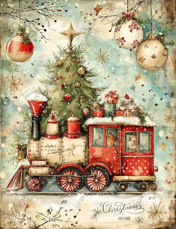Vintage Christmas Junk Journal Ephemera