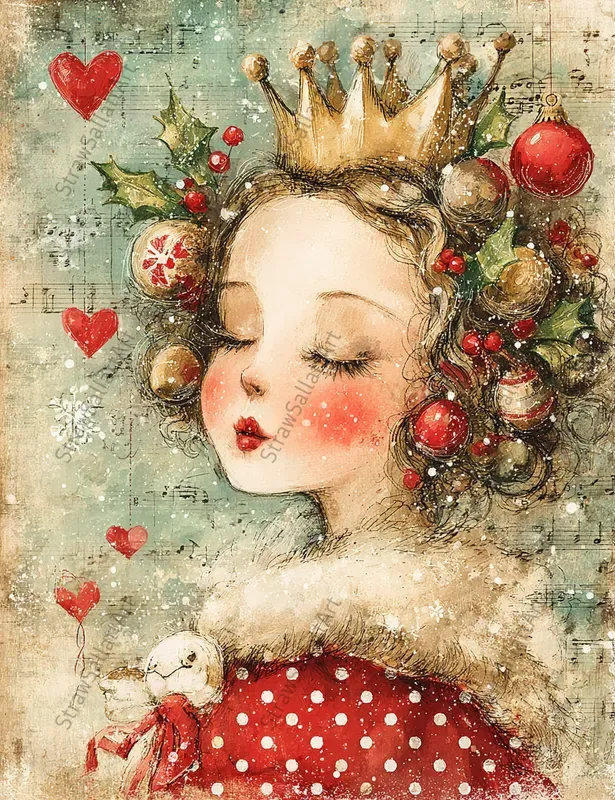 Vintage Christmas Junk Journal Ephemera