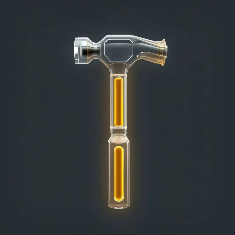 3D Glassmorphism Construction Icons