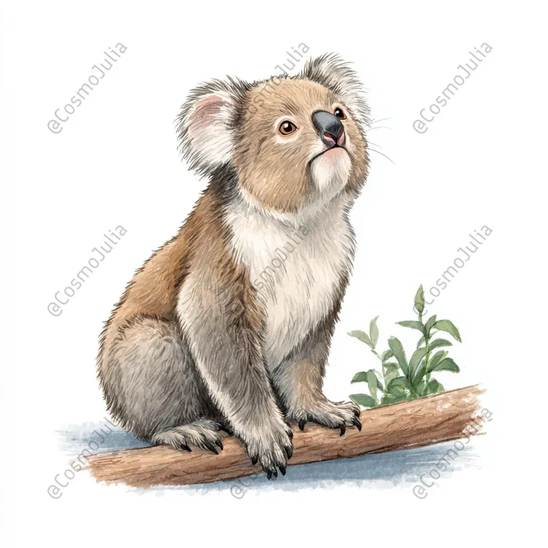 Cute Watercolor Animal Clipart